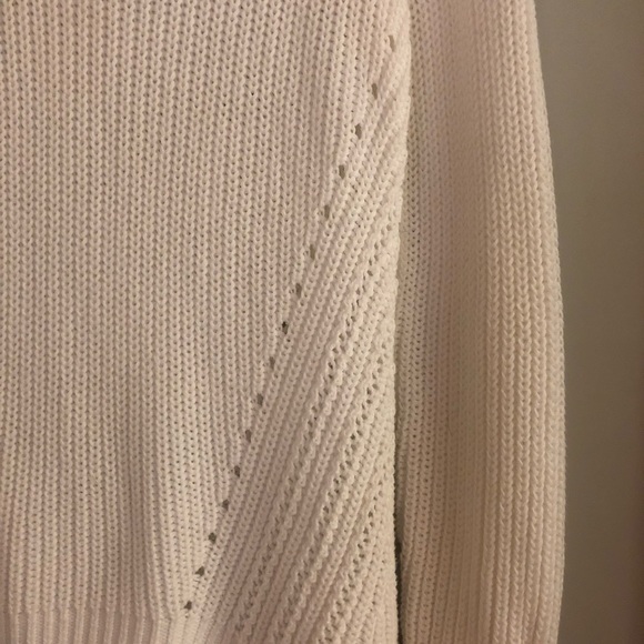 LOFT white cable knit sweater - Picture 2 of 5